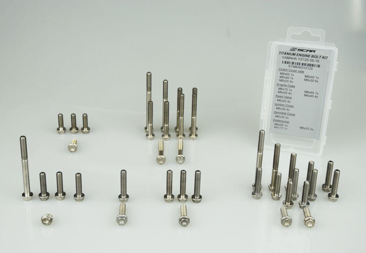 Scar Racing Engine Bolts For Yamaha YZ 125 Fantic XX 125 2022-2027 STIMENGYZ125B