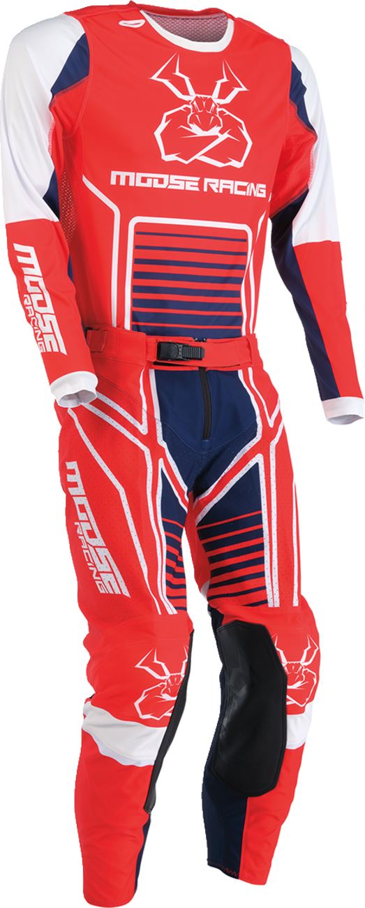 Moose Racing Jersey Agroid Red Blue White 24 Model