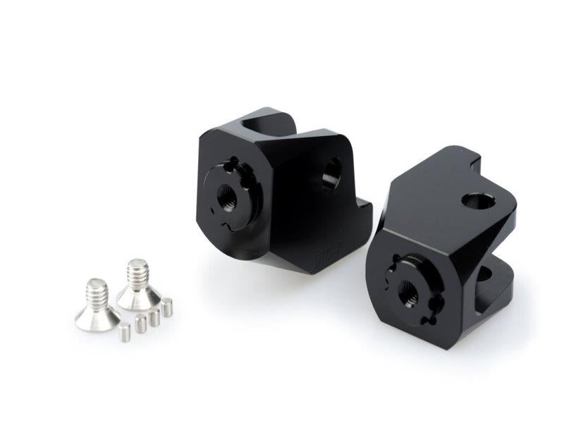 Puig Adjustable Footpeg Adaptors Black 6498F