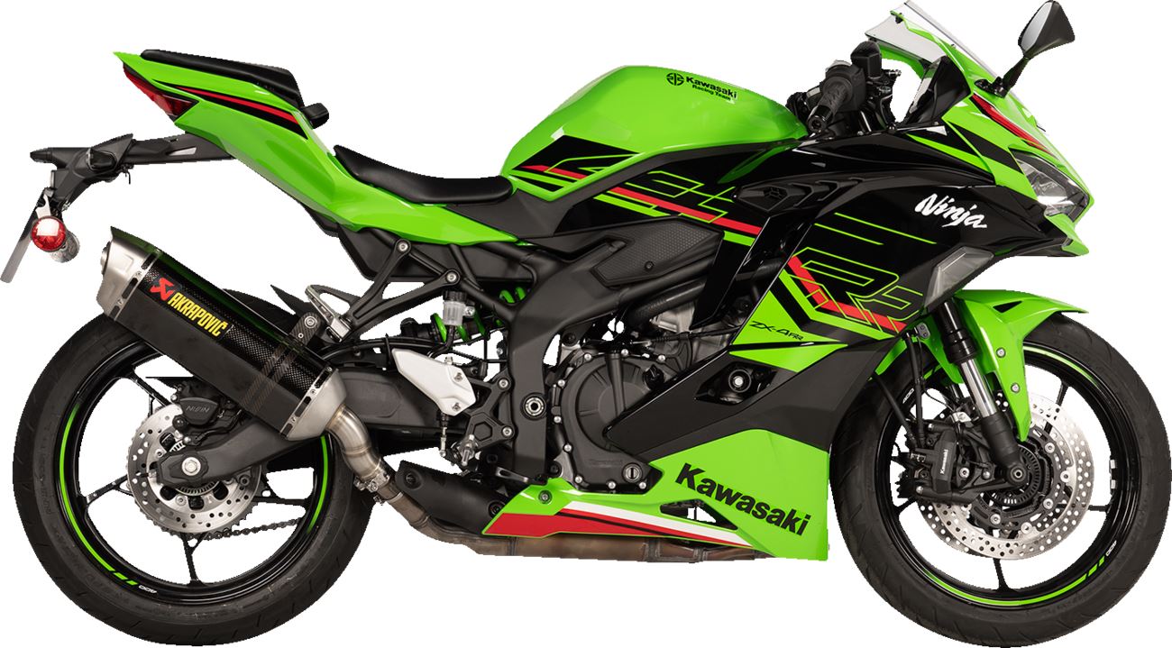 Akrapovic Slip-On Line Muffler CF/TI For Kawasaki ZX-4 RR 400 23-24 S-K4SO8-HRC