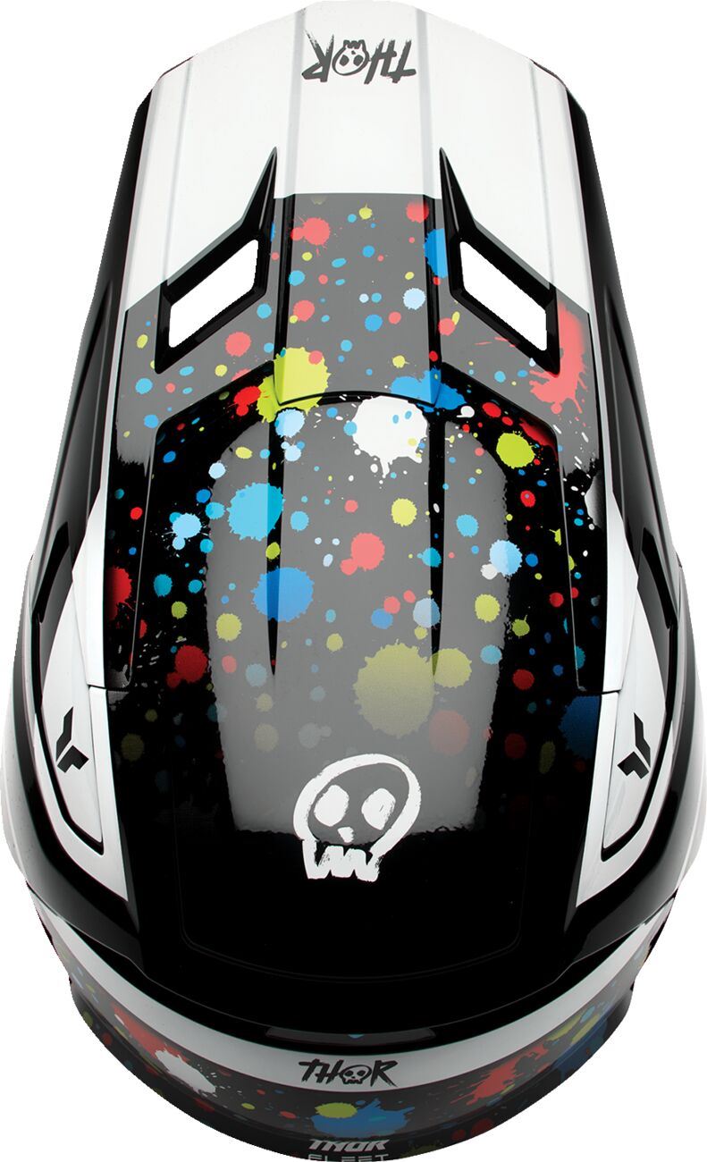 THOR Youth Fleet Splat Helmet BLK 2025 Model