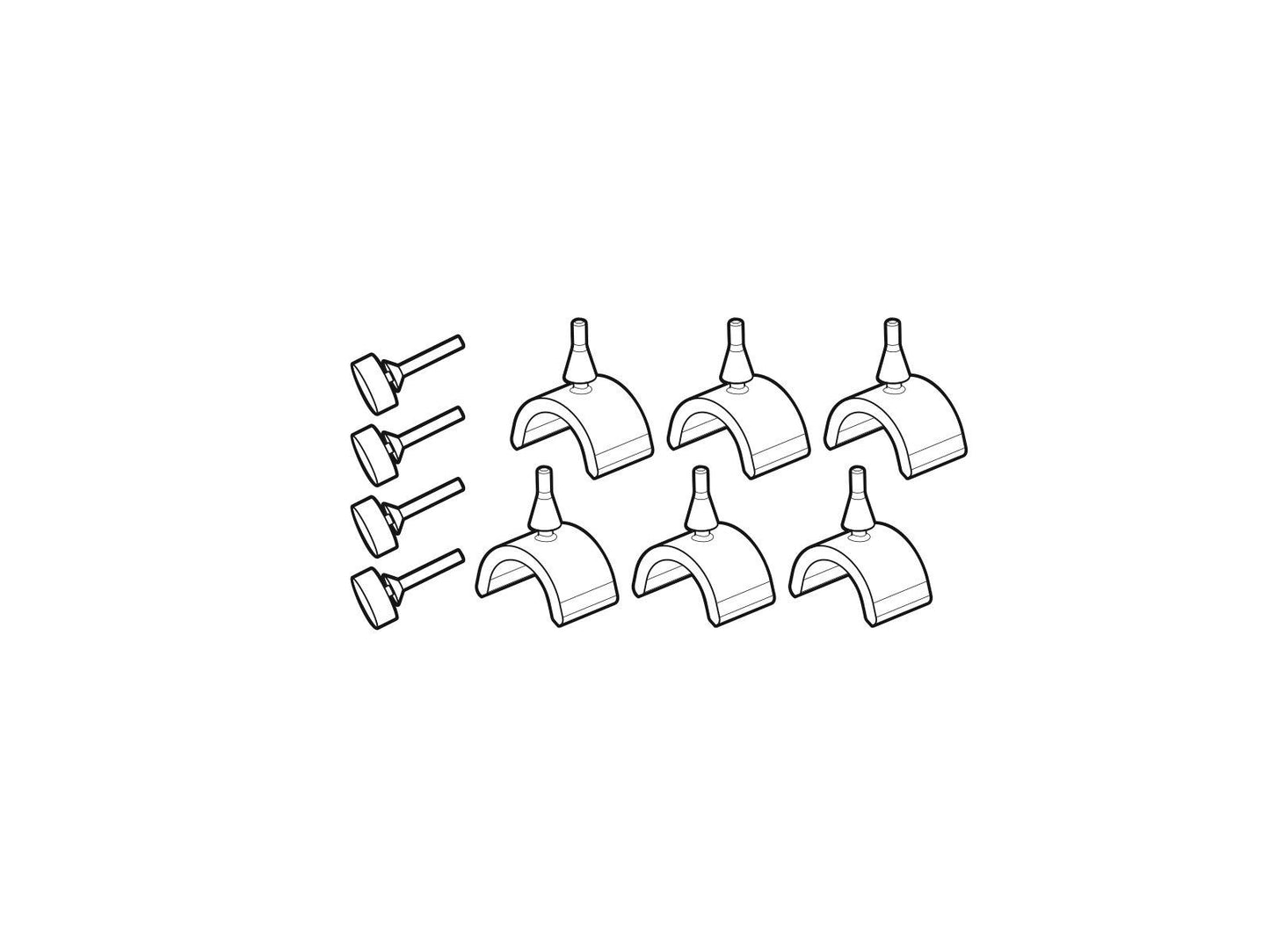 SHAD SH23 Replacement Rubber Grips D1B23GOR