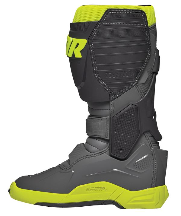 THOR Radial MX Motorcross Boots Black/Fluo. Yellow 2023 Model