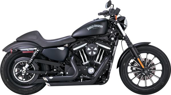 VANCE + HINES Shortshots Staggered Exhaust System BLK.XL 47329