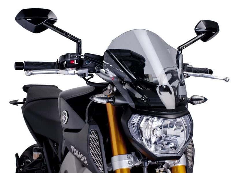 PUIG New Generation Touring Screen Black for Yamaha MT-09/SportTracker/StreetRally/13-16 6861N