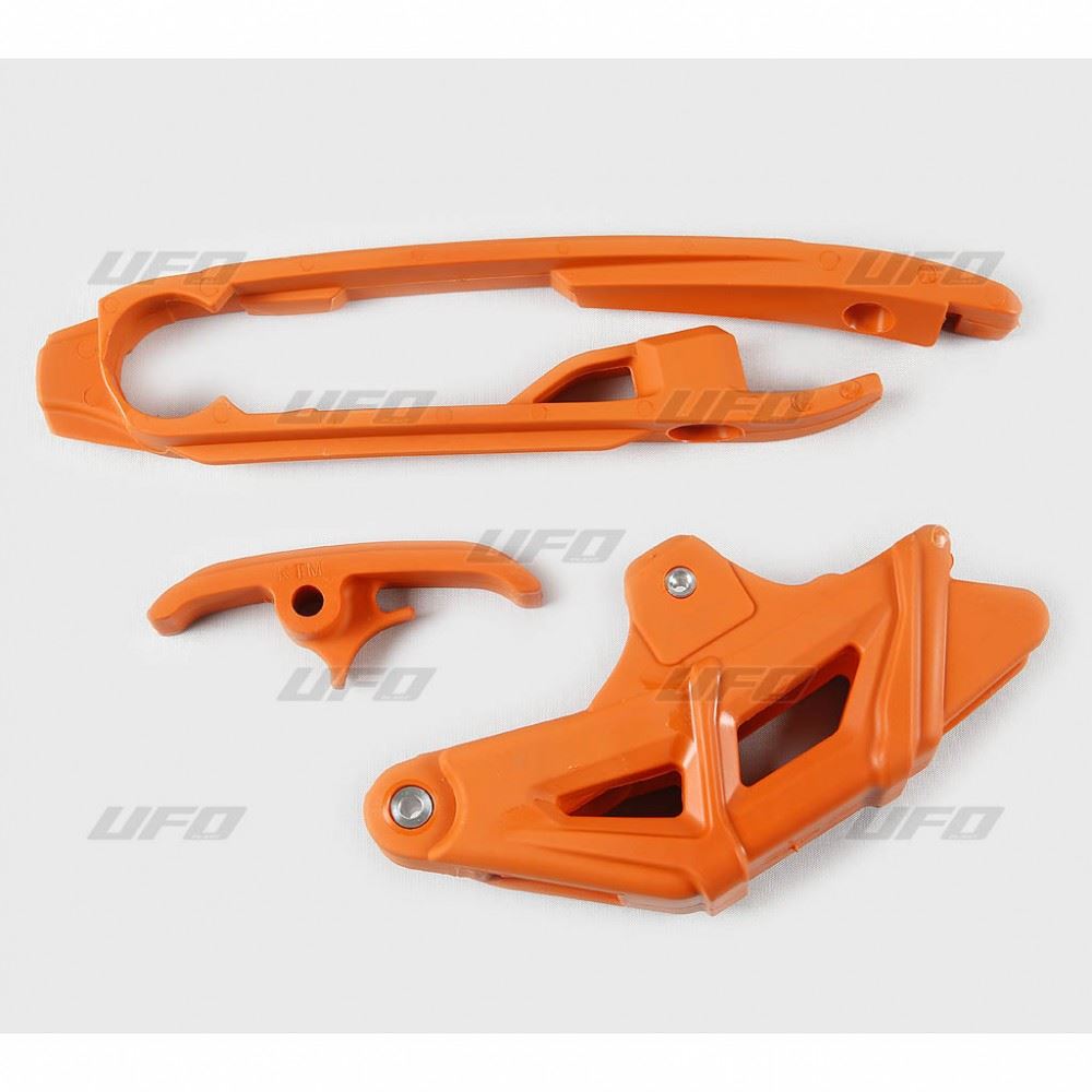 UFO CHAIN GUIDE & SLIDER KIT KTM SX/SX-F ORANGE KT04067-127