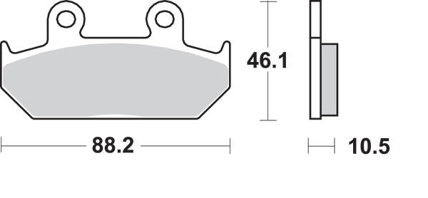 Sbs HS Street Excel Sintered Front Brake Pads For Honda GL 1500 SE 88-01 647HS