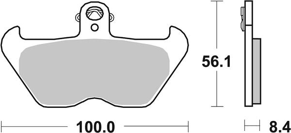 Sbs HF Street Ceramic Organic Brake Pads For BMW R 1200 C 1992-2002 703HF