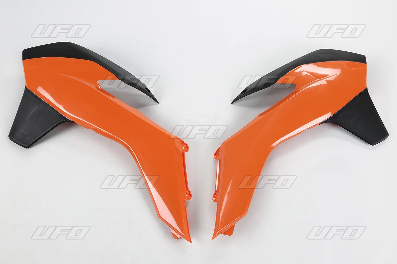 UFO RADIATOR COVERS KTM SX/SX-F/EXC BLACK/ORANGE KT04052-999