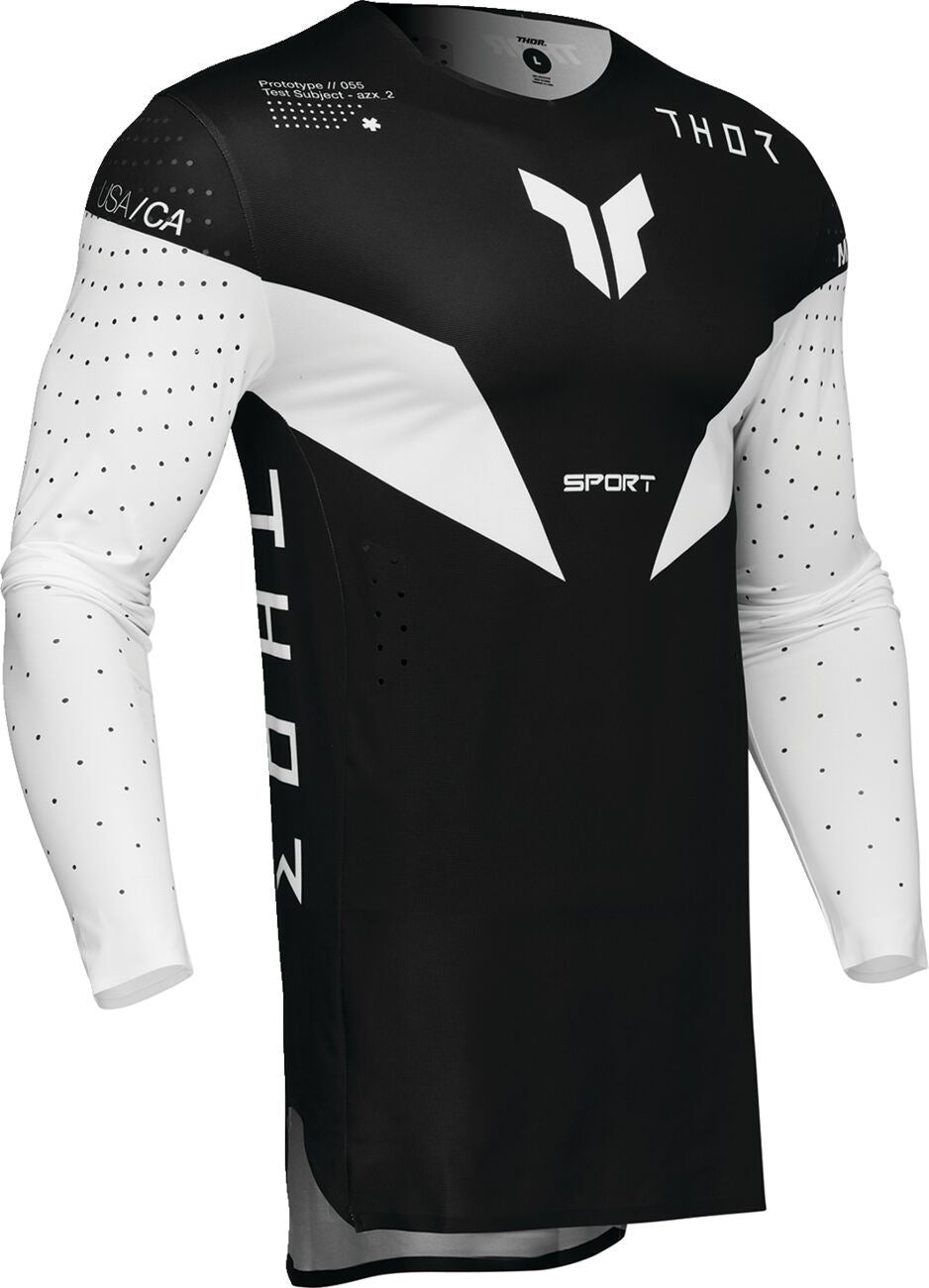 THOR SPORTMODE Strike Jersey BLACK 2024 Model