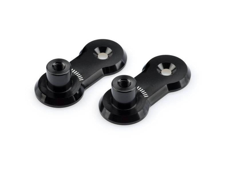 Puig Adjustable Footpegs Relocation Adaptor 40mm Black 4629F