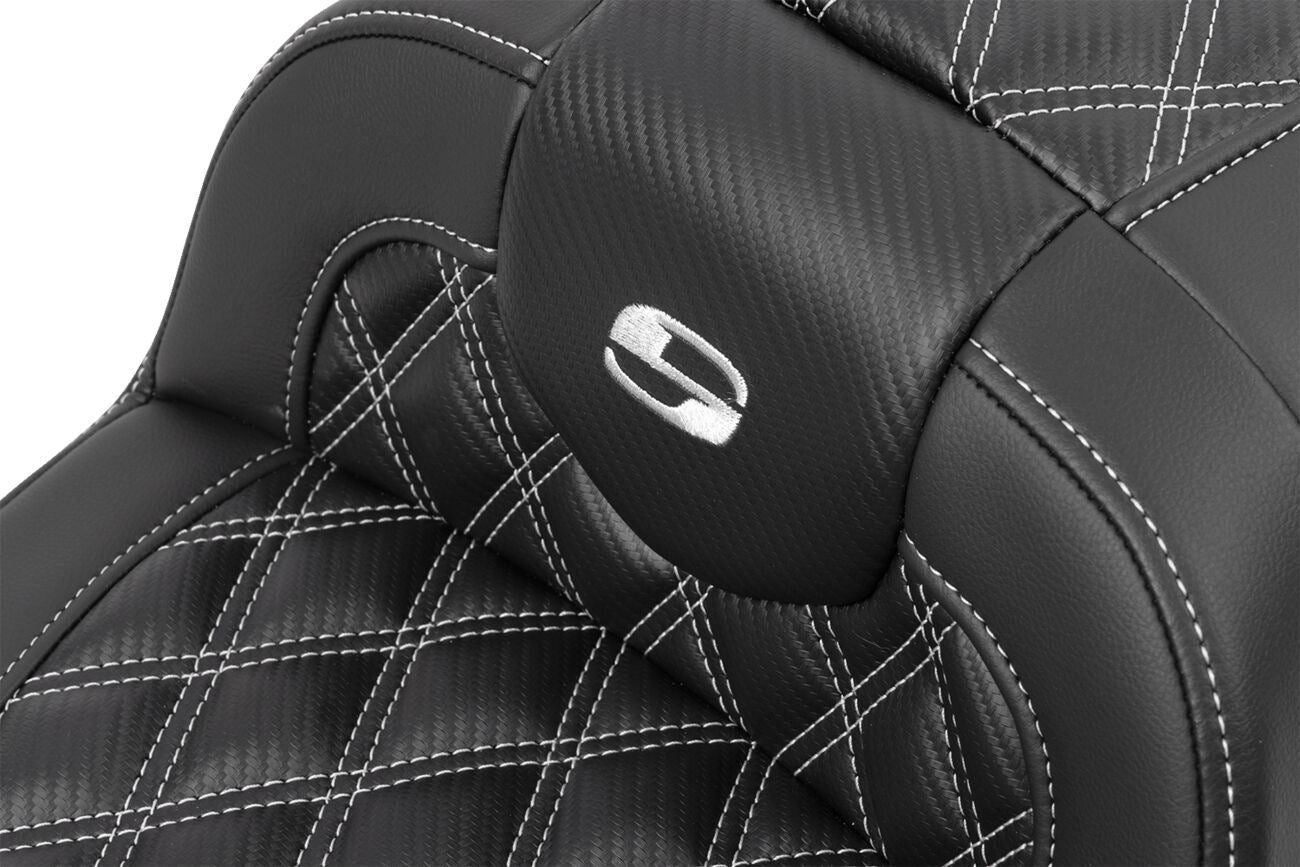 Saddlemen Roadsofa Stitch Seat With Backrest For HD FLTRXSE 1977 23-24 823-07-206B5