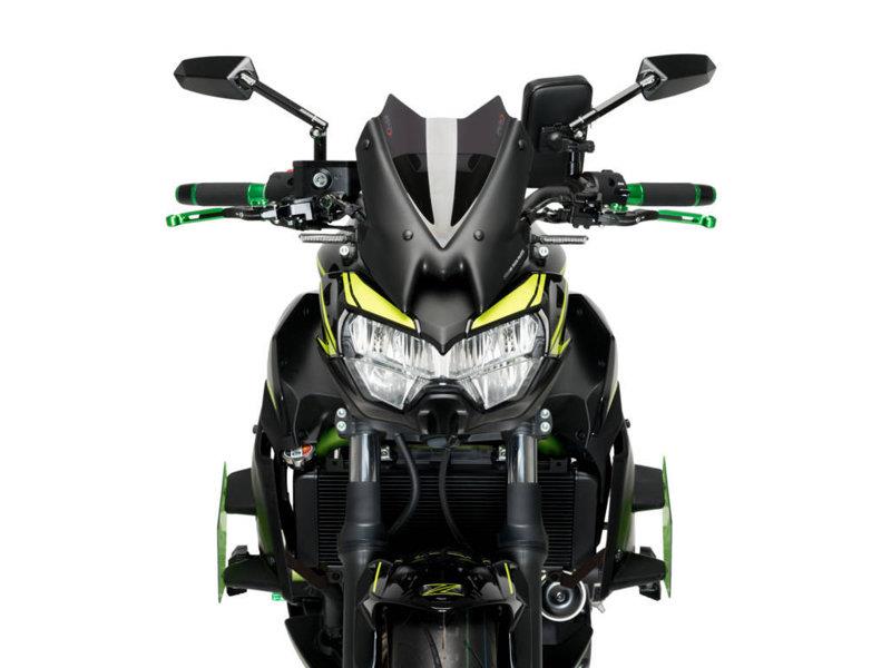 PUIG Naked Downforce Spoilers Green for Kawasaki Z650 20-25 20328V