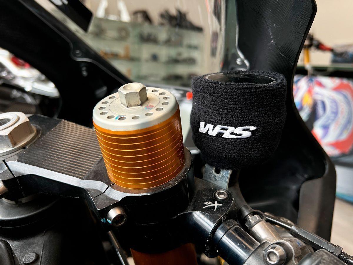 WRS Cuff Protector For Brake Reservoir Black White ME001