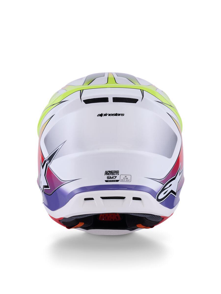ALPINESTARS SM7 Fuse Helmet WHT/YL/PU 2025 Model