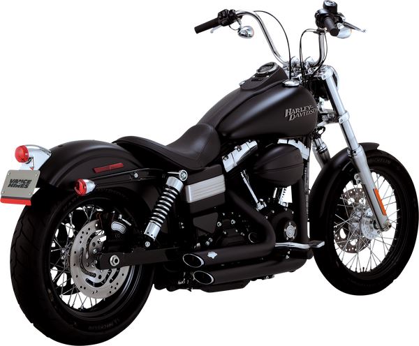 Vance & Hines Shortshots Staggered Exhaust System For HD FXDF 1690 12-17 47327