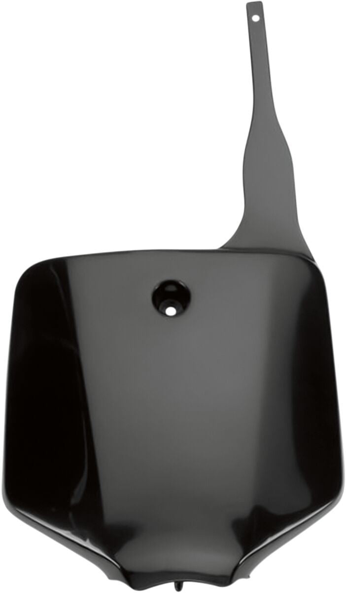 UFO FRONT NUMBER PLATE KAWASAKI KX65/KLX110 BLACK KA03732-001