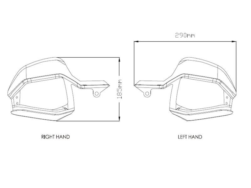 PUIG Handguard Extension Clear for Honda X-ADV 17-20 3621W