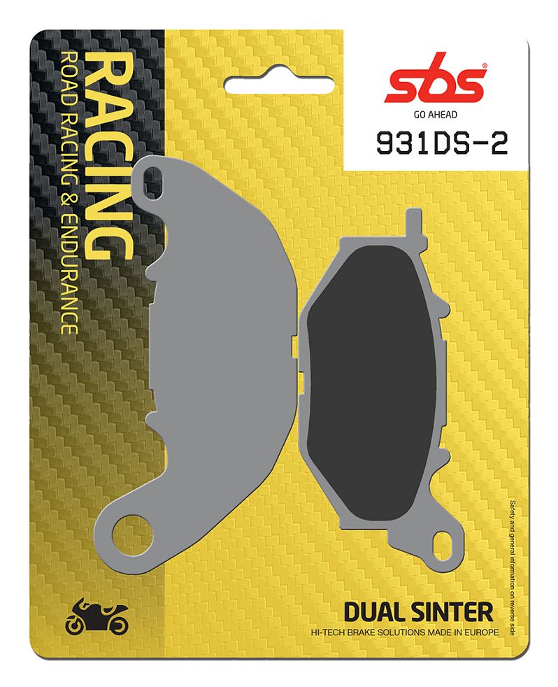 Sbs DS Racing Dual Sintered Brake Pads For Yamaha YZF-R3 2015-2024 931DS-2