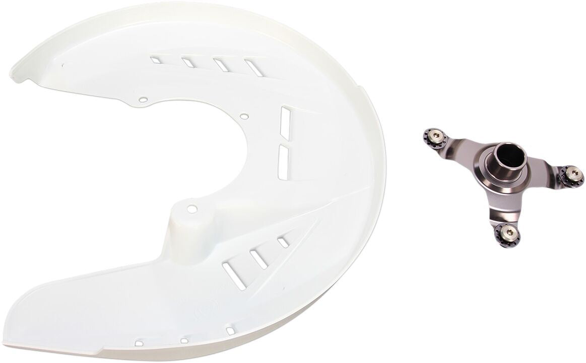 UFO FRONT DISC COVER KIT KAWASAKI KXF250/450 WHITE KA04741-041