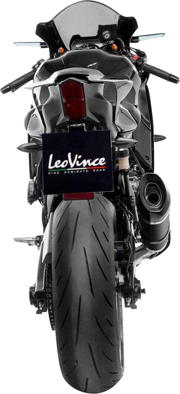 Leovince Muffler Bracket For Yamaha YZF-R7 2022-2025 Black Aluminium 80034