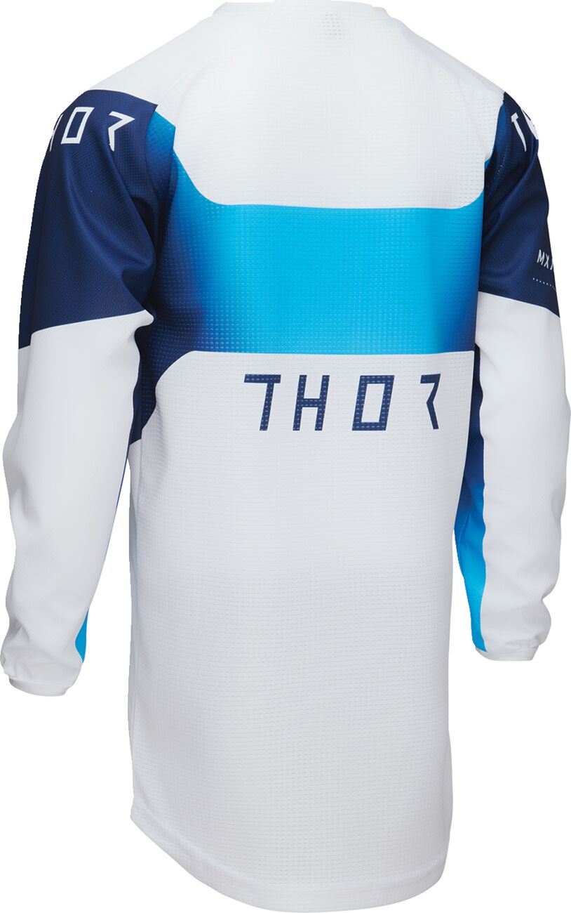 THOR Youth LAUNCHMODE Storm Jersey WHITE 2024 Model
