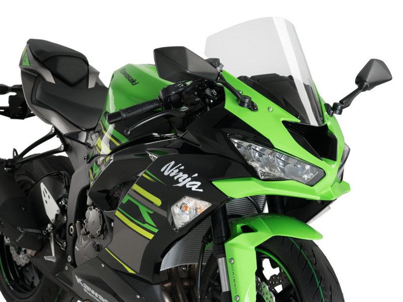 PUIG R-Racer Screen Clear for Kawasaki ZX-6R 636 13-23 3629W