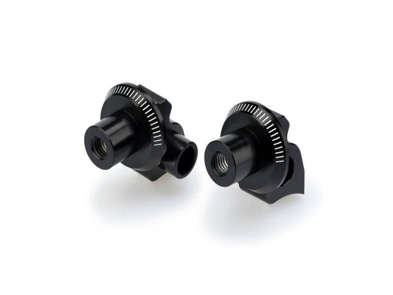 PUIG Footpeg Adaptors Black for Aprilia Dorsoduro 900 17-20 9641N