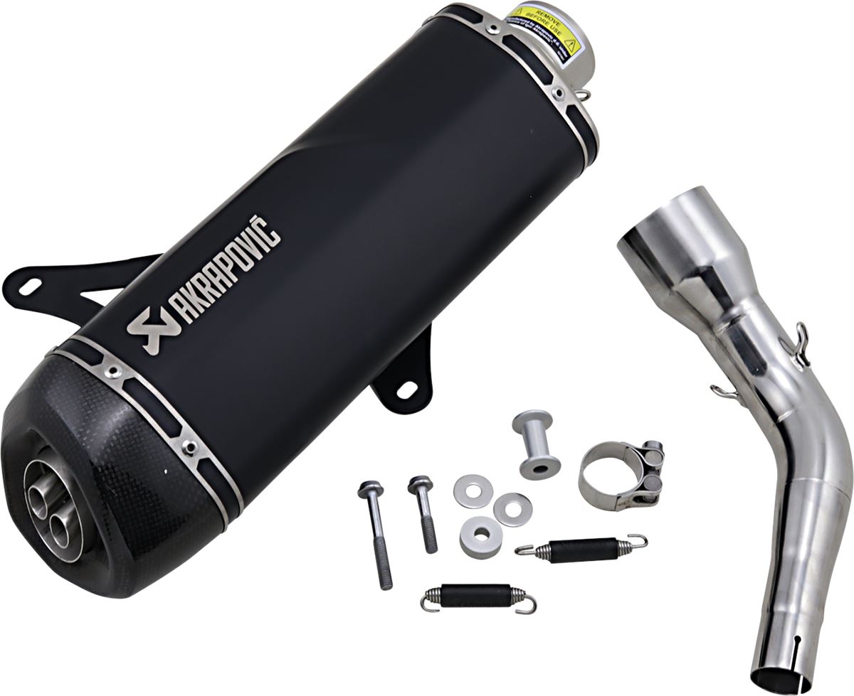 Akrapovic Slip-On Line Scooter Muffler SS Black For Vespa GTS 300 I.E. 05-20 S-VE3SO9-HRSSBL
