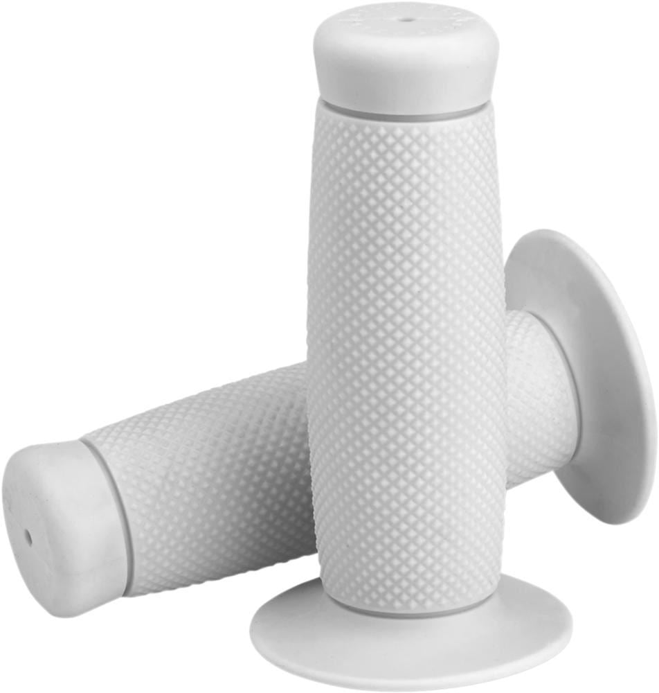 Biltwell Renegade 1″ Grips Kraton Rubber White To Fit Harley V-Twin