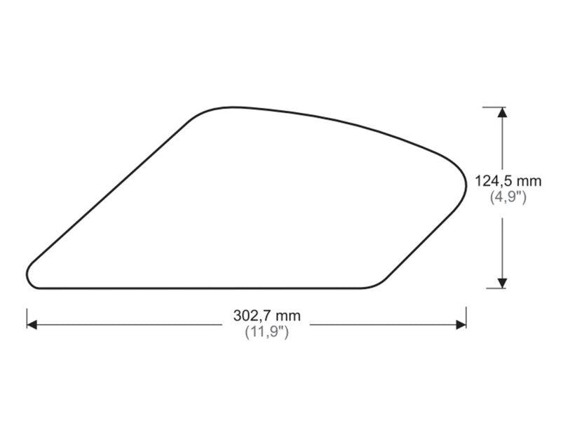Puig Side Tank Pad Protector Clear 5621R