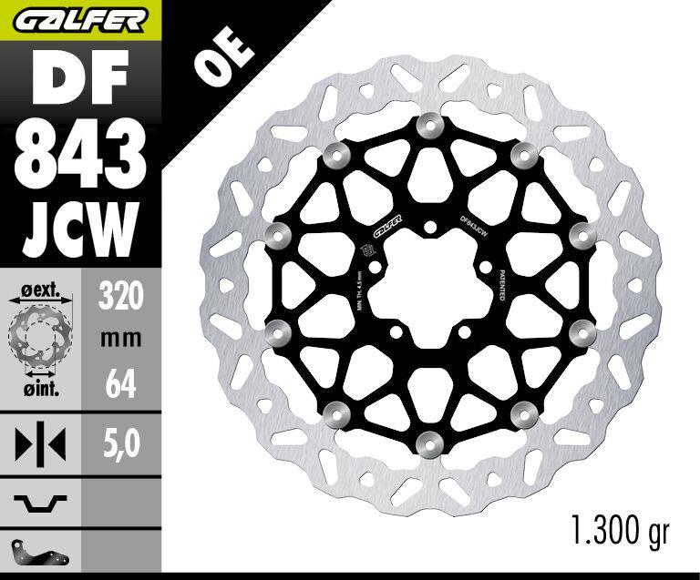 Galfer Brake Rotor Floatech Wave For KTM Super Duke 1390 R 2014-2024 DF843JCW