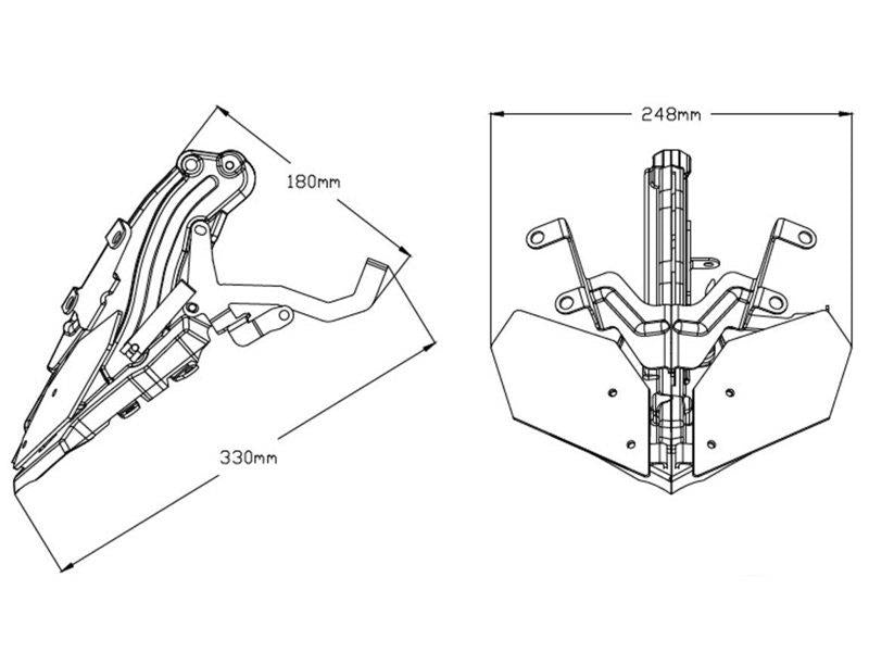 PUIG Manual Screen Height Adjuster Black for Yamaha MT-09/SP 17-20 9955N