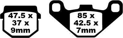 EBC FA-HH Series Sindered Brake Pads For Aprilia SX 125 1981-2024 FA083HH