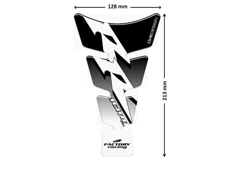 Puig Spirit Tank Pad With Model Logo Silver 9854A