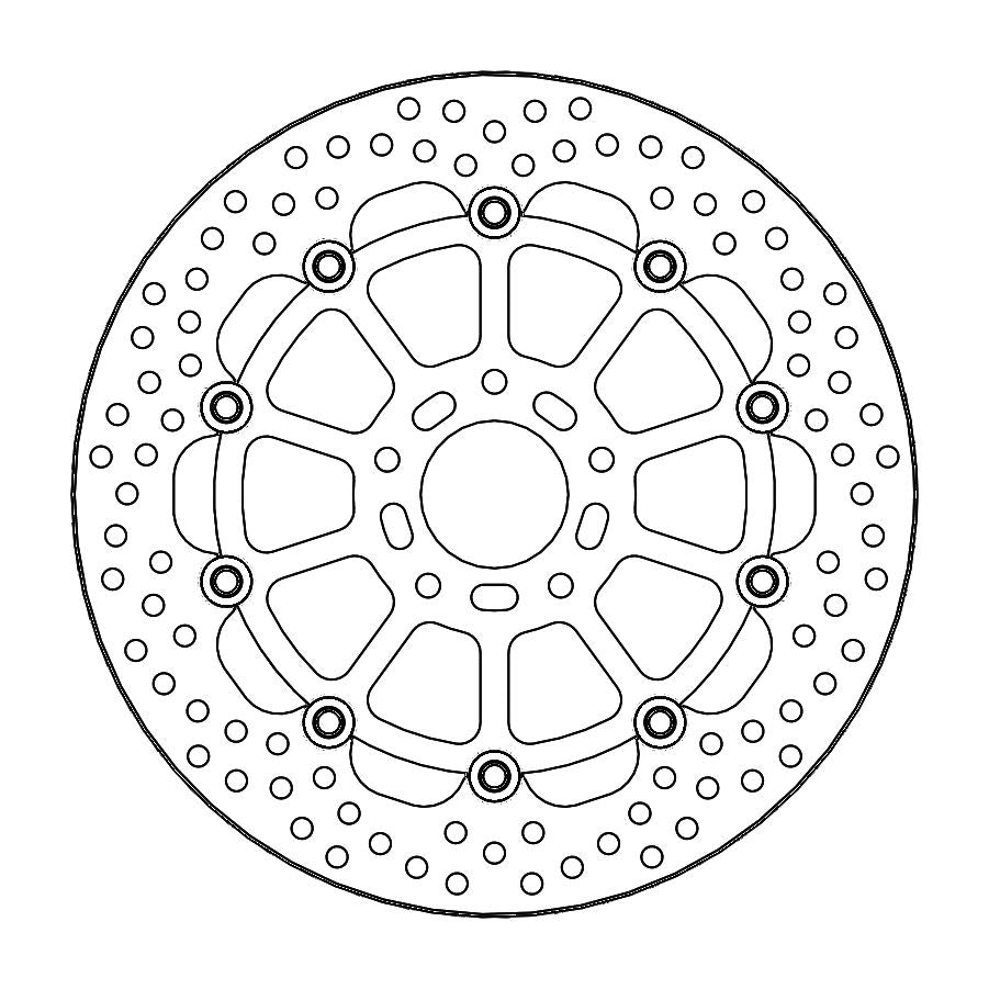 Moto-Master Halo Series Floating Rotor For KTM Duke 790 2018-2024 112320