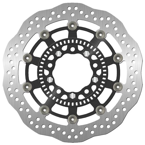 Sbs Stainless Steel Brake Rotor For Kawasaki EN 650 2017-2020 Black, Silver 5331