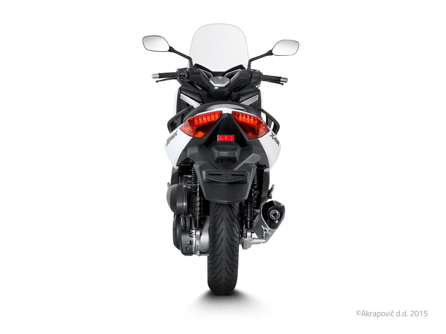 Akrapovic Slip-On Line Muffler Scooter SS/CF For Yamaha YP 250 R 06-16 S-Y2SO7-HRSS
