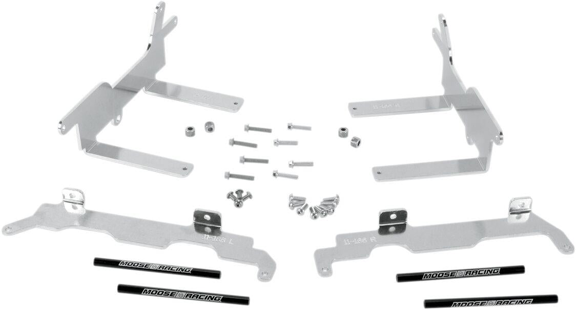 Moose Offroad Radiatior Braces For Honda CRF 250 R 2009-2013 Silver 11-166