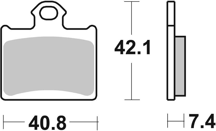 Sbs SI Offroad Sintered Brake Pads For KTM Freeride E-XC 2011-2023 872SI