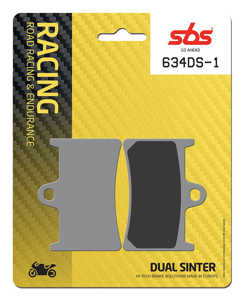 Sbs DS Racing Dual Sintered Brake Pads For Yamaha YZF-R6 600 1998-2026 634DS-1