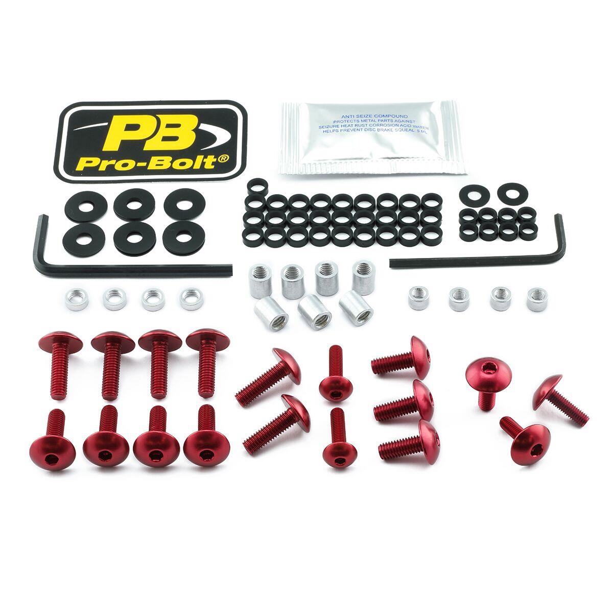 Pro Bolt Aluminium Fairing Bolt Kit For Suzuki GSX 1300 R 2012-2015 FSU310R