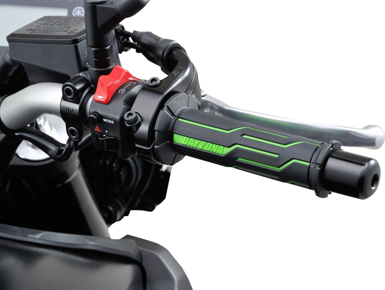 Daytona GRIPPYGRIP GGD-Line Grip Green with Open Ends 7/8 Handlebar Pair 88660