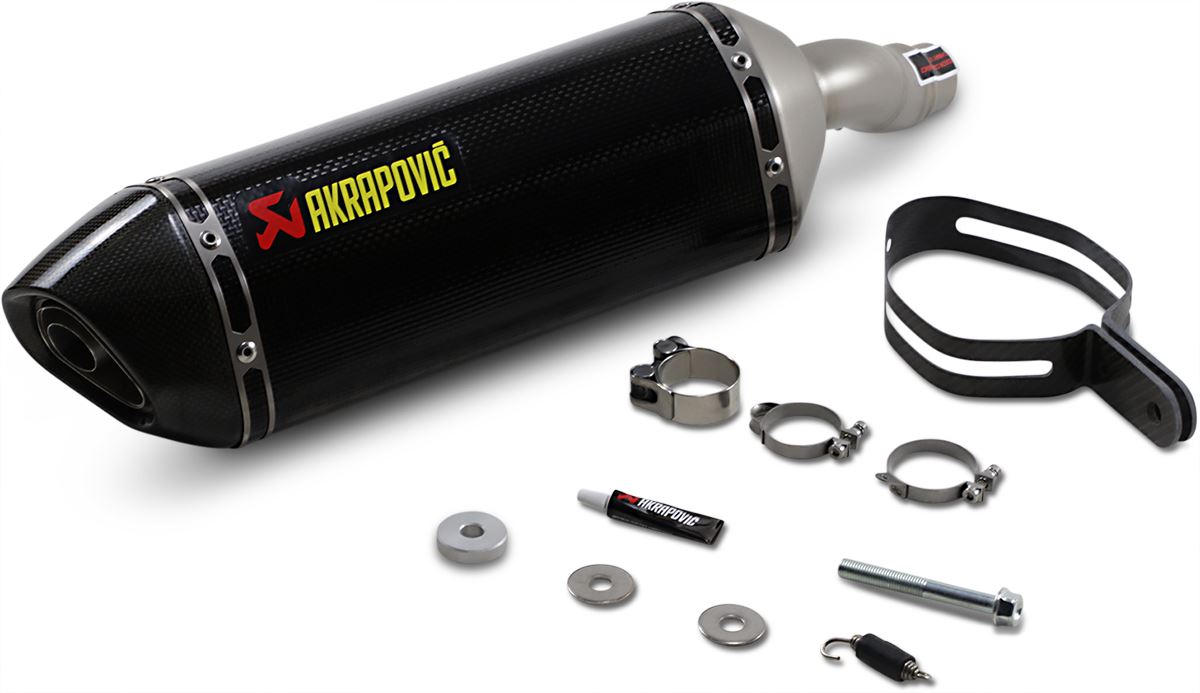 Akrapovic Slip-On Line Muffler CF For Kawasaki EX 300 13-16 S-K3SO1-ZC