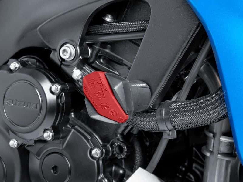 PUIG Rubber Covers For R12 Frame Sliders Red Universal 6378R