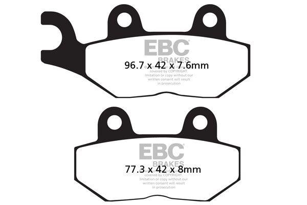 Ebc Sintered "HH" Brake Pads For Triumph Bonneville 1200 T120 1992-2024 FA214HH