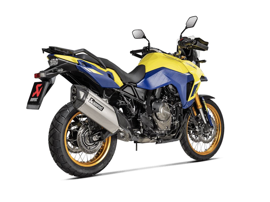 Akrapovic Slip-On Line Muffler TI/CF For Suzuki V-STROM 800 DE ABS 23-24 S-S8SO1-HAFT