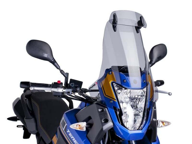PUIG Touring Screen w/ Extender Light Smoke for Yamaha XT 660 Z Tenere 08-16 5912H