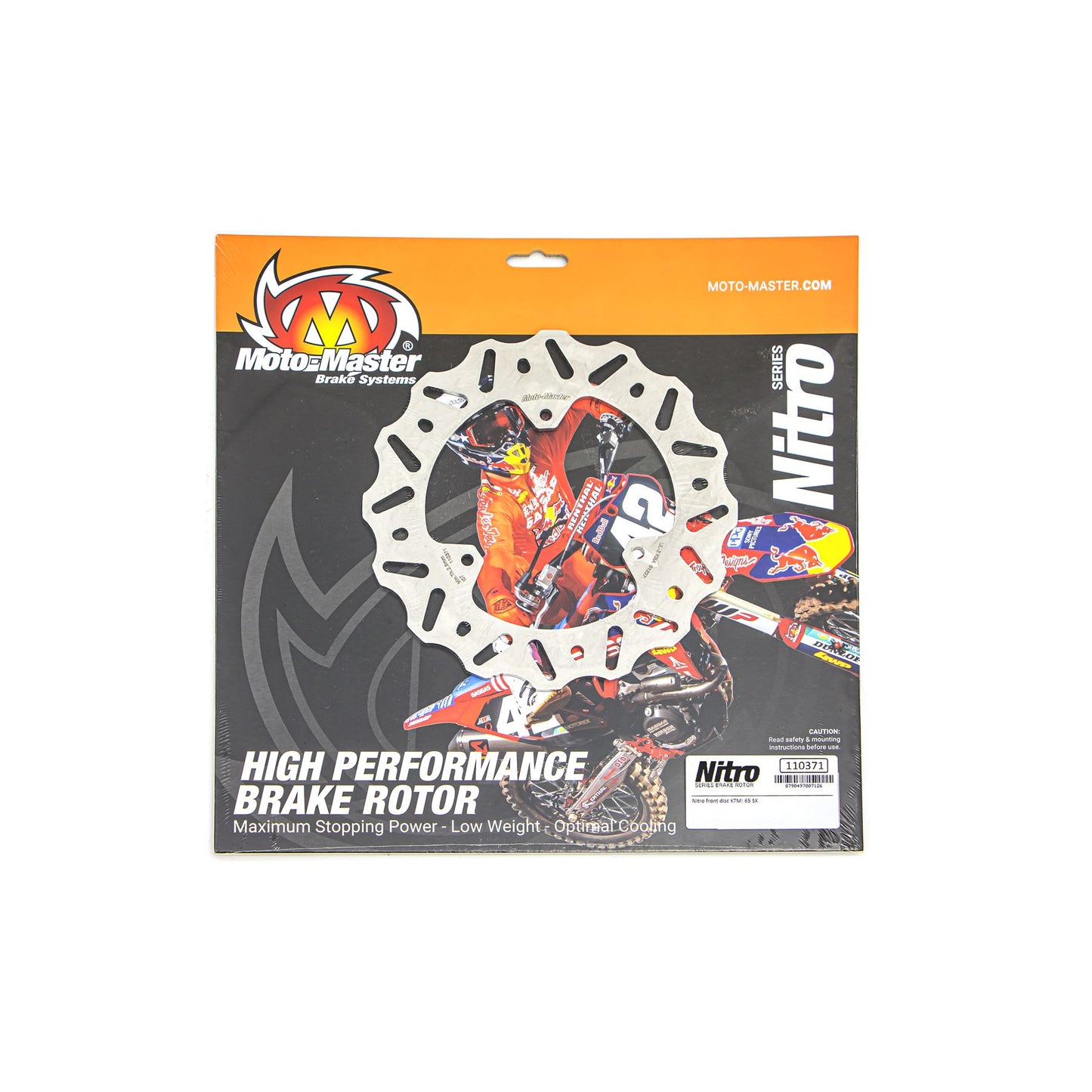 Moto-Master Nitro Series Brake Disc For KTM SX 65 2000-2024 Silver 110371