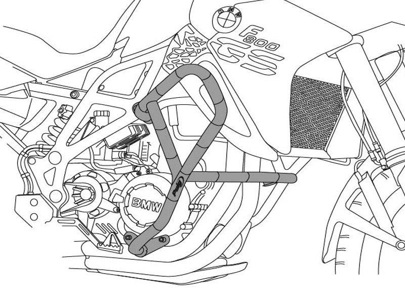 Puig Engine Guard Black 3638H